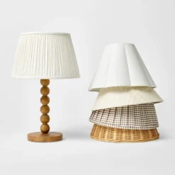 Turned Wood Stick Lamp Base Brown - Threshold™ Designed With Studio McGee -LumaHome GUEST 00638333 fdf6 423d 9471 188634a3e322