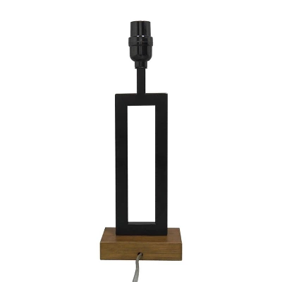 Weston Window Small Lamp Base Black - Threshold™: Modern Rectangle, No Assembly Required, ETL Listed 6 Weston Window Small Lamp Base Black - Threshold™: Modern Rectangle, No Assembly Required, ETL Listed - Image 5