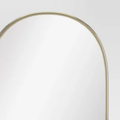 25"x65" Metal Tube Floor Mirror Gold - Threshold™ -LumaHome GUEST 03280be9 0821 4d0a ab38 e1445975d2ae