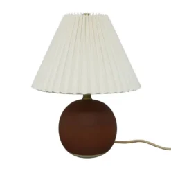 Oval Table Lamp With Pleated Shade (Includes LED Light Bulb) Red - Threshold™ Designed With Studio McGee -LumaHome GUEST 0329b4d7 a9eb 4475 8a02 6d602b7948cf