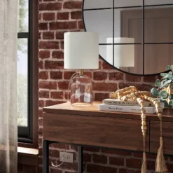 Glass Cylinder Mini Table Lamp With Open Base Clear - Threshold™ -LumaHome GUEST 04077750 f11b 4d3e 92d2 0b30995a75bf