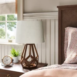 Large Wood Geo Assembled Table Lamp - Threshold™ 8 Large Wood Geo Assembled Table Lamp - Threshold™ -LumaHome GUEST 05389f9c af9f 45c9 ae7b c6a088b12047