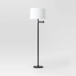 Metal Column Swing Arm Floor Lamp Black/White - Threshold™ 9 Metal Column Swing Arm Floor Lamp Black/White - Threshold™ -LumaHome GUEST 0b572553 9e4a 4352 9d32 63a09bdeccc9 1