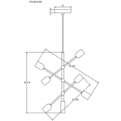 3-Arm Chandelier Brass (Includes Vintage Light Bulbs) - Threshold™ -LumaHome GUEST 0bde6637 1ee1 44a3 a54a 4cd8213f2c1f