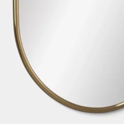 24"x36" Metal Tube Wall Mirror Gold - Threshold™ -LumaHome GUEST 0c6cc8a5 dfea 4320 af60 0bca3fd0816c