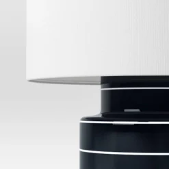 Glossy Table Lamp Navy And White (Includes LED Light Bulb) - Threshold™ -LumaHome GUEST 0f8f586d 58b0 484f 97b1 53b07fa26894