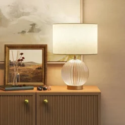 Small Ribbed Glass Lamp Base Clear - Threshold™ 8 Small Ribbed Glass Lamp Base Clear - Threshold™ -LumaHome GUEST 10b9195c 5d86 47ba ad7b 0544e2f1177e