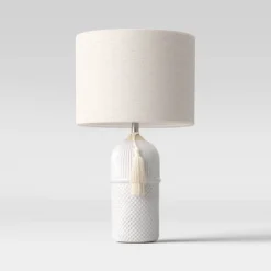 Large Assembled Ceramic Table Lamp White - Threshold™ -LumaHome GUEST 110180f4 8e56 42b0 95f4 39a5d92c8373