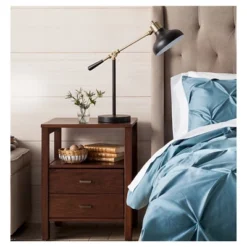 Crosby Schoolhouse Desk Lamp Black - Threshold™: Adjustable Stand, ETL Listed, Metal Shade, No Assembly Required -LumaHome GUEST 1388b42a 2687 4f58 b287 a20b4e78563e