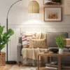 Addison Arc Floor Lamp With Natural Rattan Shade - Threshold™ 1 Addison Arc Floor Lamp With Natural Rattan Shade - Threshold™ -LumaHome GUEST 16730a16 e760 4191 9491 15d69e703556