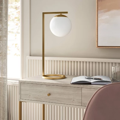 Globe Desk Lamp White - Threshold™ 4 Globe Desk Lamp White - Threshold™ - Image 2
