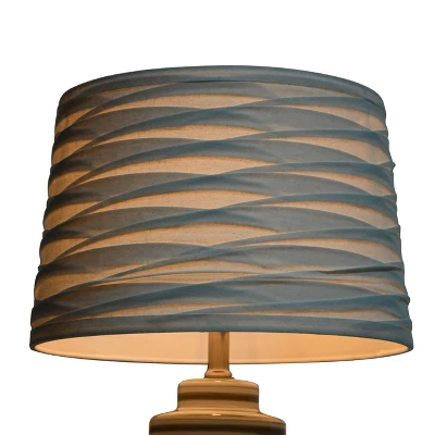 Linen Overlay Modified Drum Large Lamp Shade Ivory - Threshold™: Cotton-Polyester Blend, No Assembly Required 2 Linen Overlay Modified Drum Large Lamp Shade Ivory - Threshold™: Cotton-Polyester Blend, No Assembly Required
