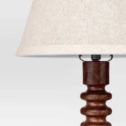 Mid Tone Wood Table Lamp - Threshold™ -LumaHome GUEST 25ddf6c6 eaf9 4f96 84ca 2d7dda7899ad