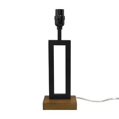 Weston Window Small Lamp Base Black - Threshold™: Modern Rectangle, No Assembly Required, ETL Listed 4 Weston Window Small Lamp Base Black - Threshold™: Modern Rectangle, No Assembly Required, ETL Listed - Image 3
