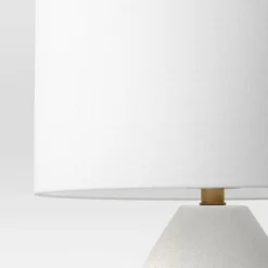 20.5"x12.5" Modern Table Lamp Black/White - Threshold™: Ceramic Base, Linen Shade, UL Listed, No Assembly Required -LumaHome GUEST 3fc9e165 4d0a 49b4 a16e 9eb273e436dc