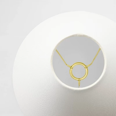 Taper Linen Lamp Shade White - Threshold™ Designed With Studio McGee 5 Taper Linen Lamp Shade White - Threshold™ Designed With Studio McGee - Image 3