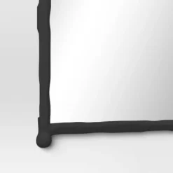 24"x33" Decorative Forged Metal Wall Mirror Black - Threshold™ -LumaHome GUEST 484ea9ee 6573 494c badb 2de61335bb5d