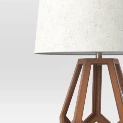 Large Wood Geo Assembled Table Lamp - Threshold™ 9 Large Wood Geo Assembled Table Lamp - Threshold™ -LumaHome GUEST 4e826a9e 70e6 444a b5c1 561396ae69fb
