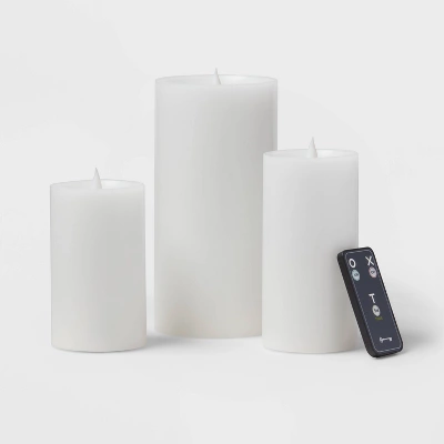 3pk LED Candles White - Threshold™ 4 3pk LED Candles White - Threshold™ - Image 2