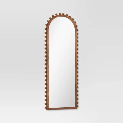 25"x65" Carved Beaded Floor Mirror - Threshold™ 4 25"x65" Carved Beaded Floor Mirror - Threshold™ - Image 2