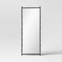 25"x65" Decorative Forged Metal Floor Mirror Black - Threshold™ -LumaHome GUEST 68b84d1b 845a 4256 9964 74134f1c3efa