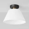 Tapered Flush Mount Ceiling Light Black/Brass - Threshold™ -LumaHome GUEST 6916b83e f241 458c aa8c 28022fa444b1