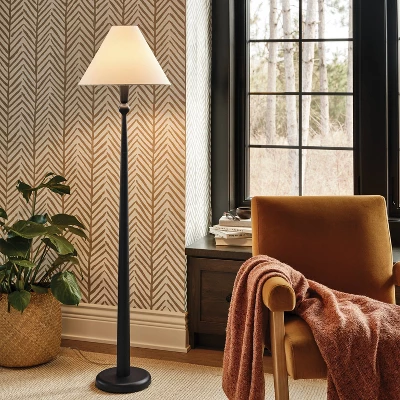 Textured Cast Metal Floor Lamp - Threshold™ 3 Textured Cast Metal Floor Lamp - Threshold™