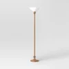 Torchiere Floor Lamp Natural Brown - Threshold™ -LumaHome GUEST 7ae75372 f331 487d 852f 801a4ed314de