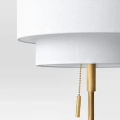 Double Shade Knurled Collection Table Lamp Gold - Threshold™ -LumaHome GUEST 7f5c692e 4864 4174 b7bf 5fd96eed92ba