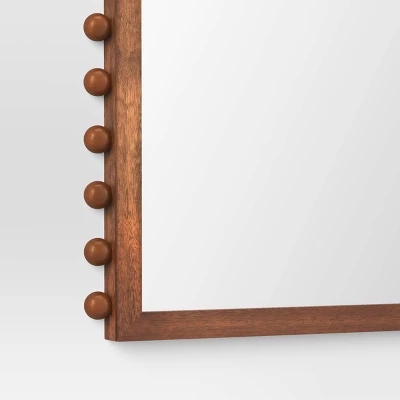 25"x65" Carved Beaded Floor Mirror - Threshold™ 5 25"x65" Carved Beaded Floor Mirror - Threshold™ - Image 3