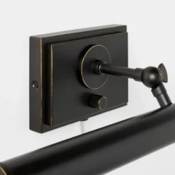 Wall Plug-in Sconce Black - Threshold™ Designed With Studio McGee: Integrated LED, Iron Shade, ETL Listed, Modern Decor -LumaHome GUEST 856552d9 993f 4dbc 9f9d 2e4f3cef4745