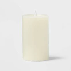 3" X 5" LED Pillar Candle Cream - Threshold™ -LumaHome GUEST 88b3b9ea 96c4 47ea 92cf 572c23d97a0d