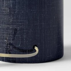 Linen Textured Ceramic Large Lamp Base Dark Blue - Threshold™ -LumaHome GUEST 93e8e7cd 9b21 468d b42b fbdbba4db22c