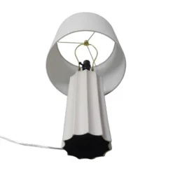 24.75"x13" Ribbed Ceramic Table Lamp Cream - Threshold™: Bedside, Nightstand, No Assembly Required -LumaHome GUEST 96af7f5c 5062 4a6a 8dda f9010b16724c