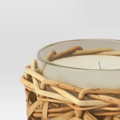 1-Wick Glass And Wicker Candle - Threshold™ Designed With Studio McGee 5 1-Wick Glass And Wicker Candle - Threshold™ Designed With Studio McGee -LumaHome GUEST 9be99cec 3bd8 46c6 9f87 9c8785ec7ffa