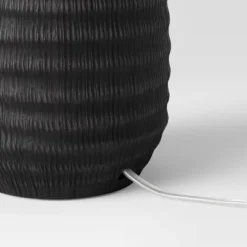 12.25"x5.25" Small Textured Ceramic Lamp Base Black - Threshold™: Chic Raised Design, ETL Listed 7 12.25"x5.25" Small Textured Ceramic Lamp Base Black - Threshold™: Chic Raised Design, ETL Listed -LumaHome GUEST a3bfca16 5ea4 4360 a59b e71f9d0dabfc