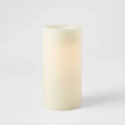 6" X 3" LED Flameless Black Wick Candle Cream - Threshold™ 5 6" X 3" LED Flameless Black Wick Candle Cream - Threshold™ -LumaHome GUEST a405a4bb 9026 49e4 b379 c5bcbf16c1b8