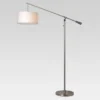 Cantilever Floor Lamp Nickel (Includes LED Light Bulb) - Threshold™: Adjustable, Swing Arm, ETL Listed 2 Cantilever Floor Lamp Nickel (Includes LED Light Bulb) - Threshold™: Adjustable, Swing Arm, ETL Listed -LumaHome GUEST a6f8fb19 3759 4b03 9597 021360b22383