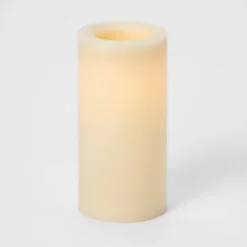 8" X 4" LED Flameless Black Wick Candle Cream - Threshold™ -LumaHome GUEST ac02ad27 fd03 494a 84ad e650ef73fd33