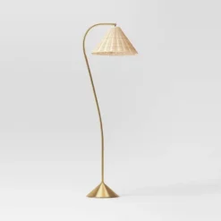 Gooseneck Floor Lamp With Natural Shade - Threshold™ -LumaHome GUEST b1fa38ad 81d6 4be4 bf88 c44b8076131e 1