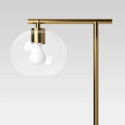 Brass Floor Lamp With Glass Shade - Threshold™: Modern Standing Light, ETL Listed, Metal Body 7 Brass Floor Lamp With Glass Shade - Threshold™: Modern Standing Light, ETL Listed, Metal Body -LumaHome GUEST b20a9257 830a 4577 9d91 7edf2e209db0