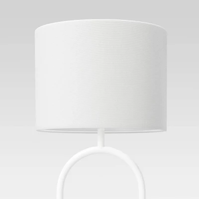 Ring Base Floor Lamp White (Includes LED Light Bulb) - Threshold™ 5 Ring Base Floor Lamp White (Includes LED Light Bulb) - Threshold™ - Image 3
