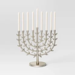 Tree Of Life Menorah Silver - Threshold™ -LumaHome GUEST b6d2d94d a02a 45a5 bed5 fdf5ed0099eb