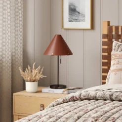 Table Lamp With Leather Shade Brown - Threshold™: Metal Base, Cone Shape, No Assembly, SGS Certified, 20" Height 6 Table Lamp With Leather Shade Brown - Threshold™: Metal Base, Cone Shape, No Assembly, SGS Certified, 20" Height -LumaHome GUEST b6f07d2c 30d7 4e19 9665 0e89cd0bc3d4