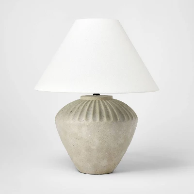 Ceramic Table Lamp Tan - Threshold™ Designed With Studio McGee 3 Ceramic Table Lamp Tan - Threshold™ Designed With Studio McGee