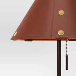 Table Lamp With Leather Shade Brown - Threshold™: Metal Base, Cone Shape, No Assembly, SGS Certified, 20" Height 7 Table Lamp With Leather Shade Brown - Threshold™: Metal Base, Cone Shape, No Assembly, SGS Certified, 20" Height -LumaHome GUEST c21d548e 4dc3 470a 8da6 4d055d364995