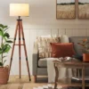 Tripod Floor Lamp With Shelf Brown Wood - Threshold™ -LumaHome GUEST c29a7836 503f 4e78 a6f3 d9375c56ca88