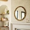 30" Round Pieced Faux Horn Wall Mirror - Threshold™ -LumaHome GUEST c75b8388 317b 4b1e 9afb c287c13f9ed9