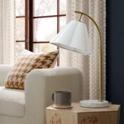 Scalloped Shade Table Lamp With Marble Base White - Threshold™ 6 Scalloped Shade Table Lamp With Marble Base White - Threshold™ -LumaHome GUEST d188bf0b 0c90 4cd1 bc7a 9d13d915bf64