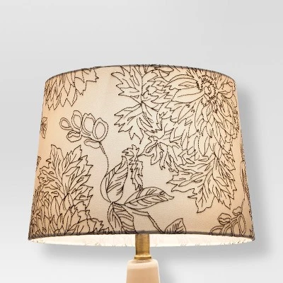 Toile Stitch Lamp Shade Shell - Threshold™: Linen Drum Slip Uno Fitter For Small Lamp Bases 2 Toile Stitch Lamp Shade Shell - Threshold™: Linen Drum Slip Uno Fitter For Small Lamp Bases